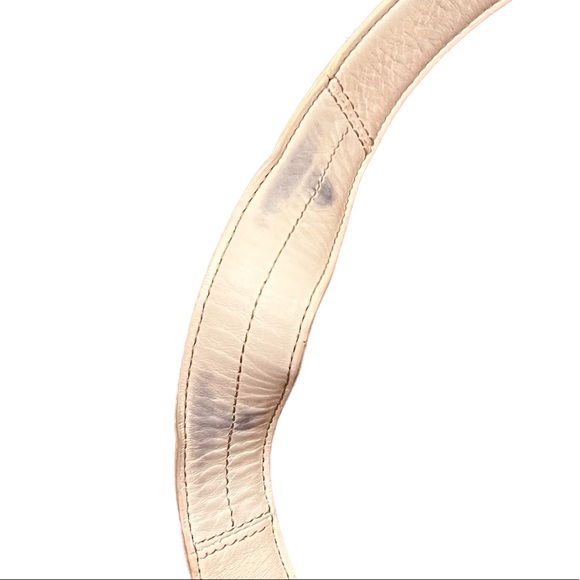 Coach Signature Monogram White Leather Canvas Convertable Crossbody Bag F10416 - Picture 3 of 9